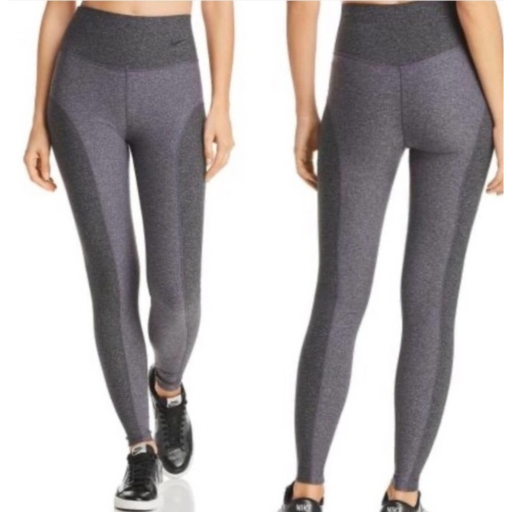 Nike One Legend Dri-Fit‎ Gray Leggings Women Small High Rise Colorblock